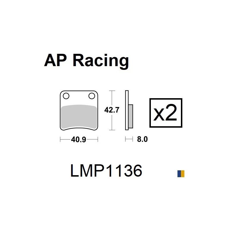 Brake pads AP Racing type LMP1136SC scooter