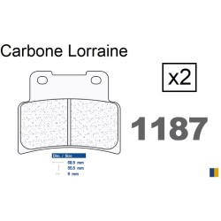 Brake pads Carbone Lorraine type 1187 XBK5