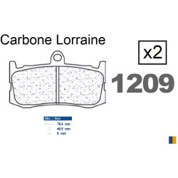 Plaquettes de frein Carbone Lorraine type 1209 XBK5