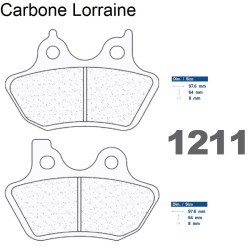 Plaquettes de frein Carbone Lorraine type 1211 RX3
