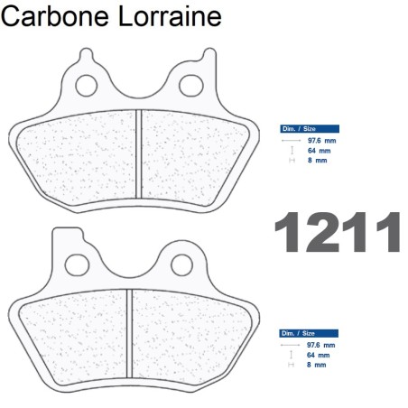 Brake pads Carbone Lorraine type 1211 RX3