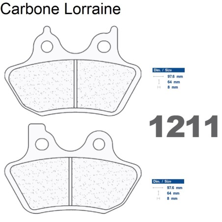 Carbone Lorraine bromsbelägg bak - 1211 RX3