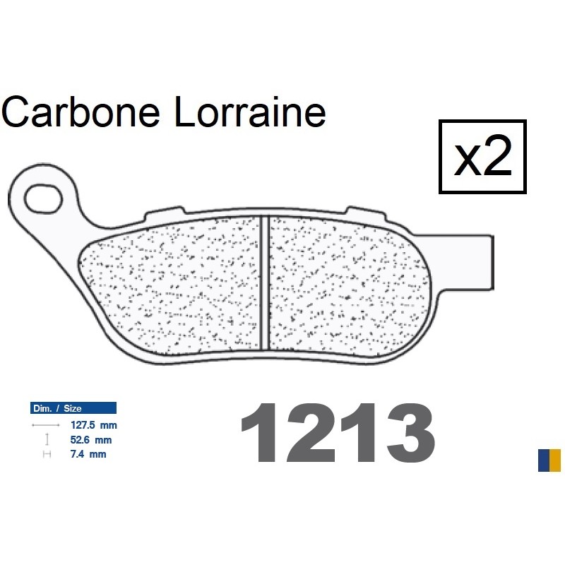 Plaquettes de frein Carbone Lorraine type 1213 RX3