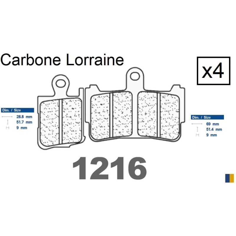 CL front brake pads - Honda VFR 1200 FA/FB/FDA/FDB DCT 2010-2019 CL front brake pads - Honda VFR 1200 FA/FB/FDA/FDB DCT 2010-2019