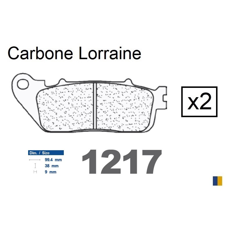 Brake pads Carbone Lorraine type 1217 RX3