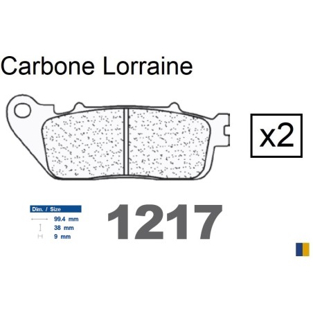 Plaquettes CL de frein arrière - Honda VFR 1200 FAA/FAB/FAC/FAE 2010-2014