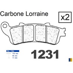 Brake pads Carbone Lorraine type 1231 RX3