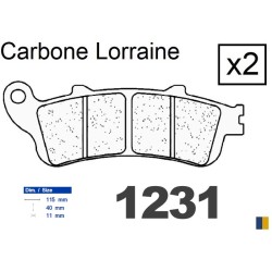 Carbone Lorraine rear brake pads - Honda 1800 VTX 2001-2008