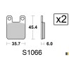 Plaquettes de frein arrière Kyoto - MBK 50 X-Power 2004-2014