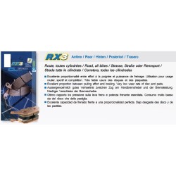 Pastillas de freno traseras Carbone Lorraine para Honda NT 700 Deauville /ABS 2006-2012