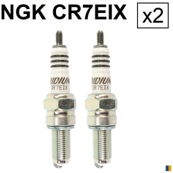 2 spark plugs NGK iridium CR7EIX - Kawasaki KVF 650 Prairie 2002-2009