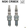 2 spark plugs NGK CR9EIX - Kawasaki W650 EJ 1999-2006