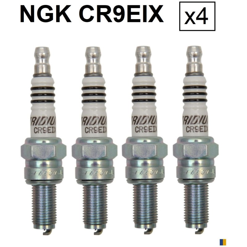 4 spark plugs NGK iridium CR9EIX - Yamaha YZF-R1 1998-2001