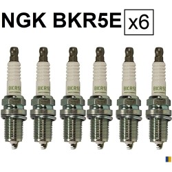 6 spark plugs NGK BKR5E - Honda GL 1800 F6C Valkyrie 2014-2016