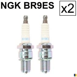2 bougies NGK BR9ES - Suzuki RG 250 Gamma 1986-1987