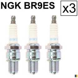 3 spark plugs NGK BR9ES - Honda NS 400 R 1985-1988