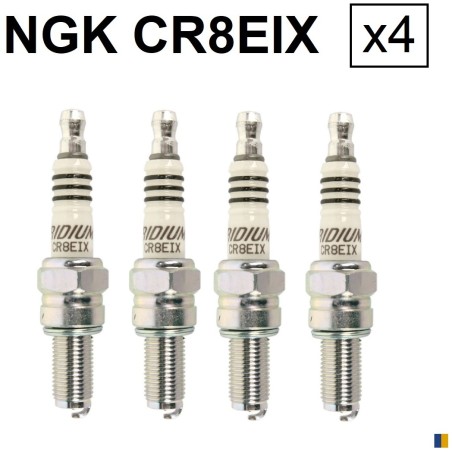 4 spark plugs NGK iridium CR8EIX - Suzuki GSF 1250 Bandit S/N /ABS 2007-2011