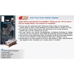 Carbone Lorraine front racing brake pads for Ducati 748 R 2000