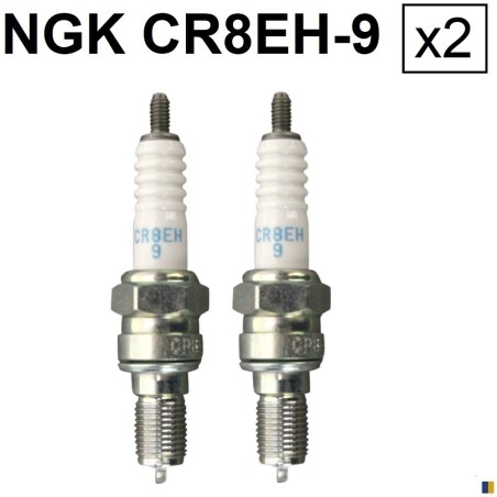 2 spark plugs NGK CR8EH-9 - Honda XL 125 V Varadero 2001-2017