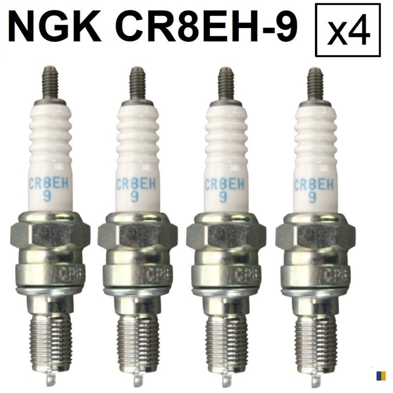 4 spark plugs NGK CR8EH-9 - Honda CB 1100 SFY X-11 2000-2003