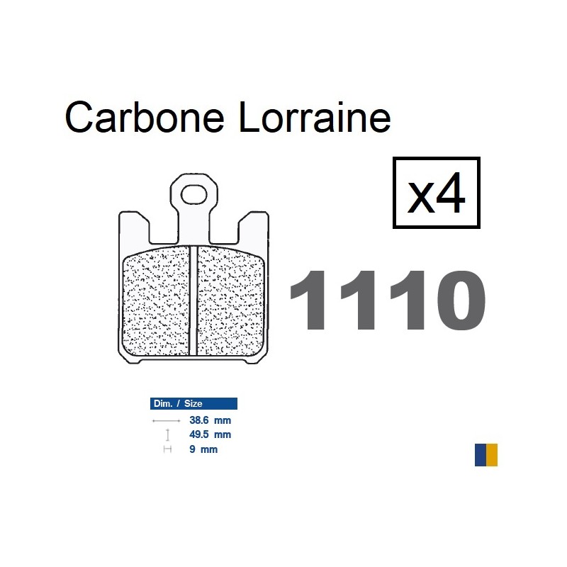 Plaquettes de frein racing Carbone Lorraine type 1110 C60