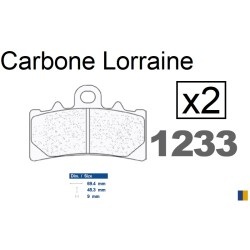 Plaquettes de frein Carbone Lorraine type 1233 XBK5