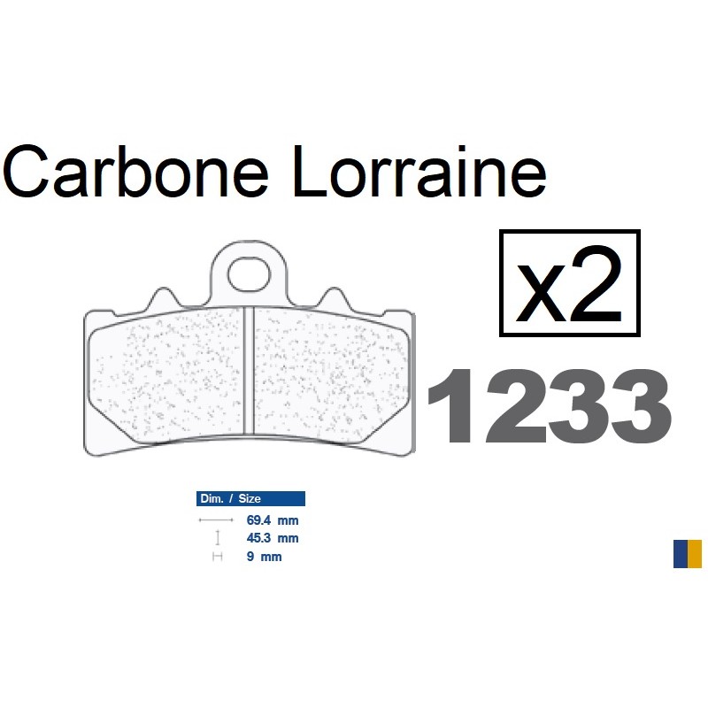Carbone Lorraine Bremsbeläge vorne Art 1233 XBK5