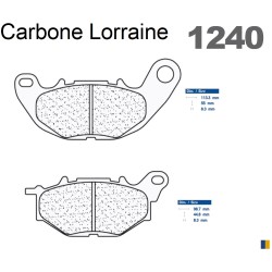 Brake pads Carbone Lorraine type 1240 XBK5