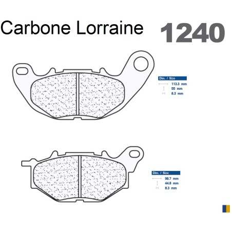 Plaquettes de frein Carbone Lorraine type 1240 XBK5
