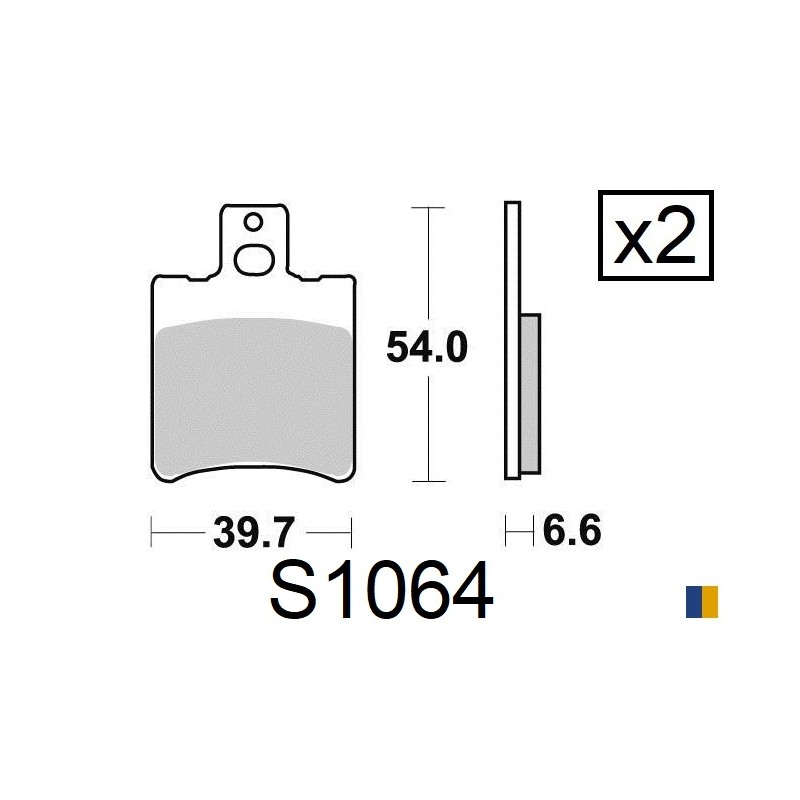 Brake pads Kyoto semi-metal type S1064