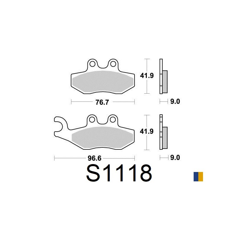 Plaquettes de frein Kyoto semi-métal type S1118
