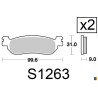Brake pads Kyoto semi-metal type S1263