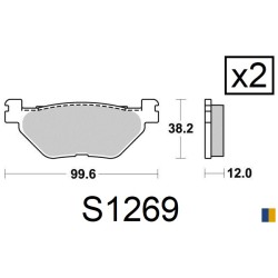 Plaquettes de frein Kyoto semi-métal type S1269