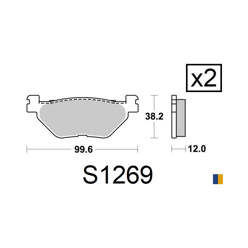 Brake pads Kyoto semi-metal type S1269