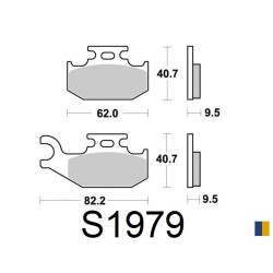 Plaquettes de frein Kyoto semi-métal type S1979
