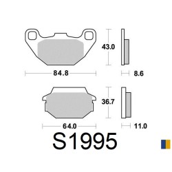 Plaquettes de frein Kyoto semi-métal type S1995