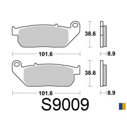 Plaquettes de frein Kyoto semi-métal type S9009