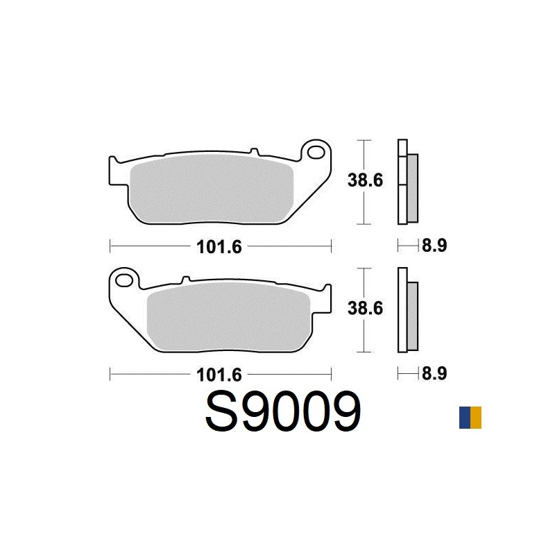 Plaquettes de frein Kyoto semi-métal type S9009