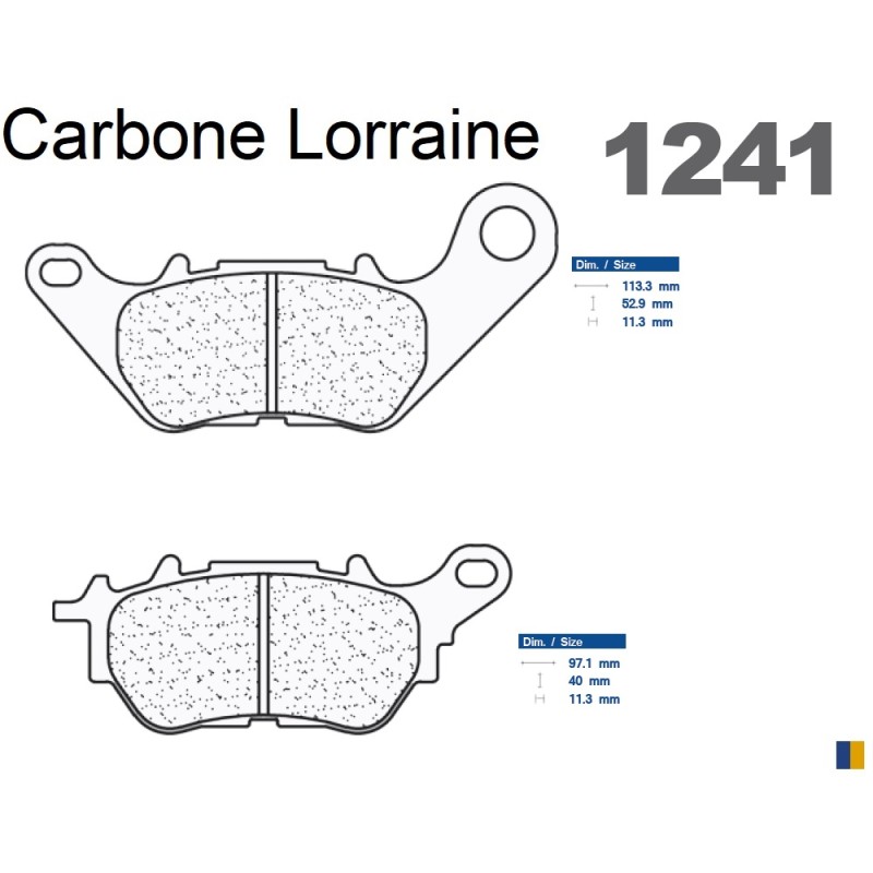 Brake pads Carbone Lorraine type 1241 RX3