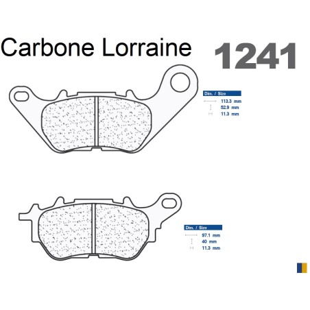 Brake pads Carbone Lorraine type 1241 RX3