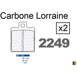 Brake pads Carbone Lorraine type 2249 RX3