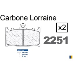 Brake pads Carbone Lorraine type 2251 XBK5
