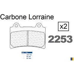 Plaquettes de frein Carbone Lorraine type 2253 A3+