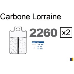 Brake pads Carbone Lorraine type 2260 S4