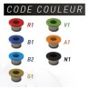 Disque de frein avant wave France Equipement type F101505R.00A0 avec oeillets de couleur