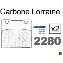 Plaquettes de frein Carbone Lorraine type 2280 RX3