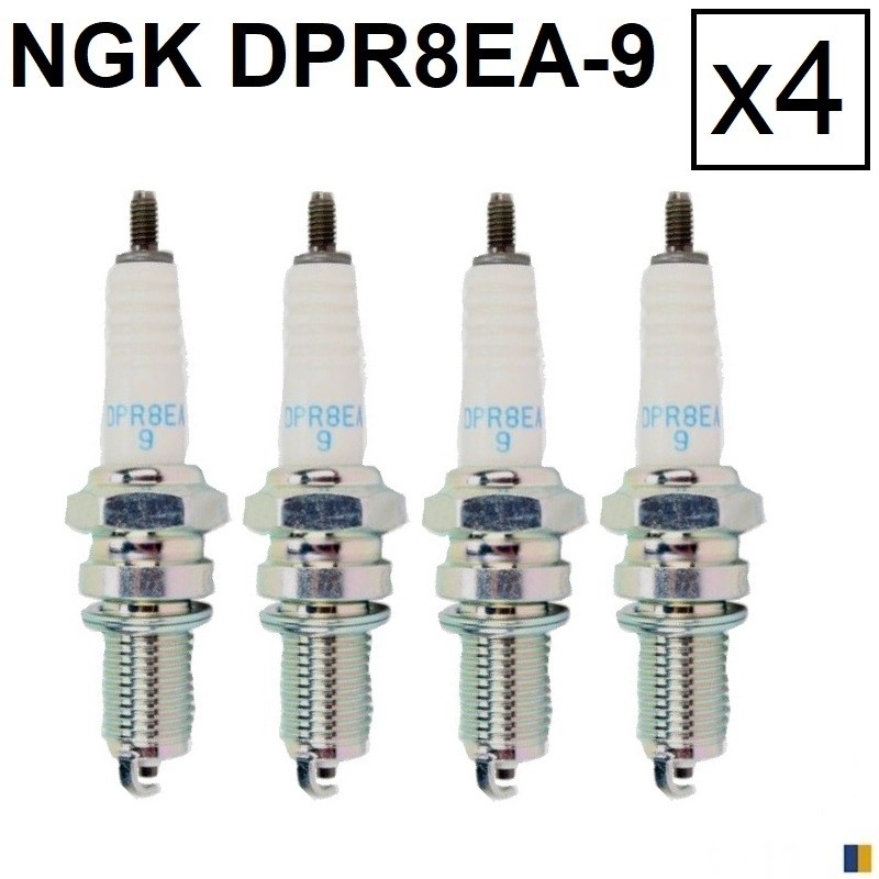 4 spark plugs NGK DPR8EA-9 - Yamaha 1300 XJR 1999-2014
