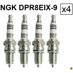 4 spark plugs NGK iridium DPR8EIX-9 - Honda NT 650 V Deauville 1998-2005