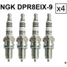 4 spark plugs NGK iridium DPR8EIX-9 - Honda NTV 650 Revere 1988-1997