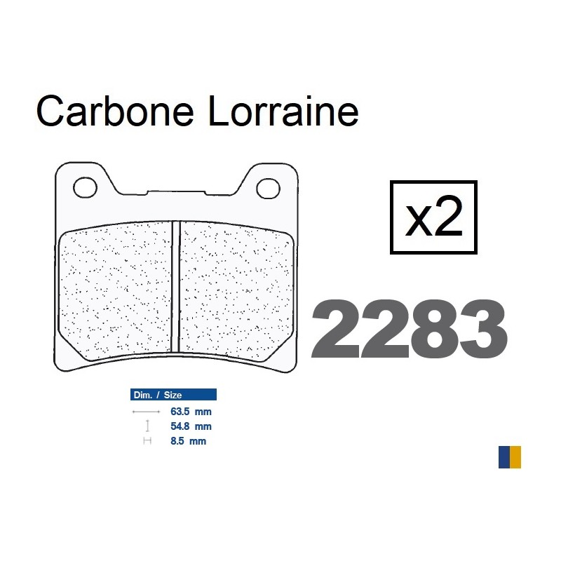 Brake pads Carbone Lorraine type 2283 A3+